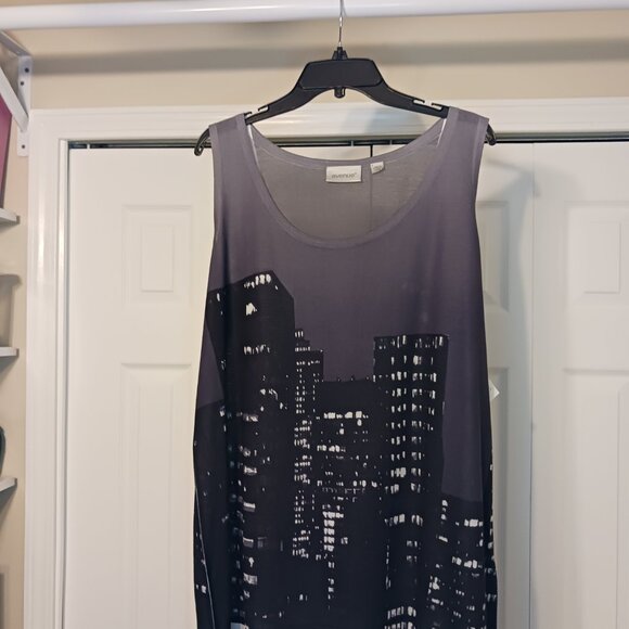 Avenue Tops - 3/$18 - Avenue Black/Gray Tank Top Size 22/24